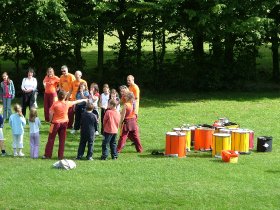 Samba band playing in the Park