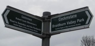 Signpost in the park