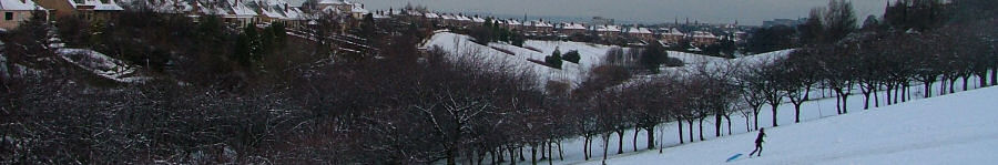View of Braidburn Valley Park - January