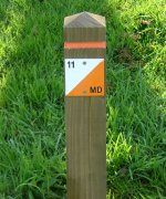 Orienteering post in Braidburn Valley Park