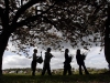 Off to plant wild flowers. (Photo - Edinburgh Evening News)